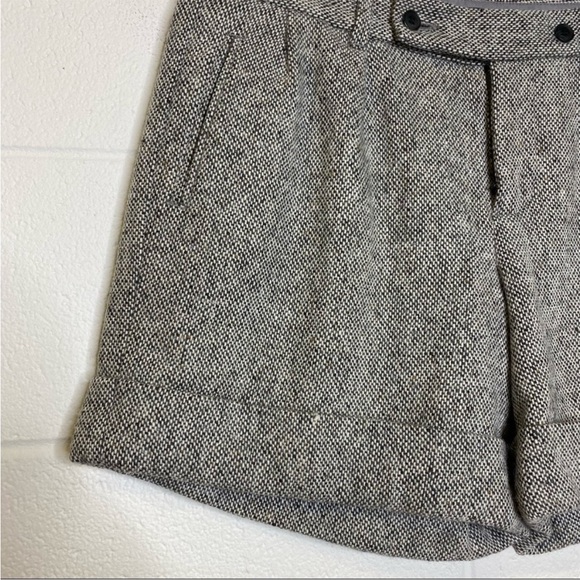 Gap Grey Wool Cuffed Dress Shorts Size 8 - Picture 3 of 9